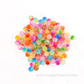 crack round acrylic beads crystal